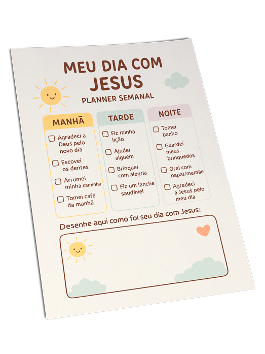 Planner Meu dia com Jesus